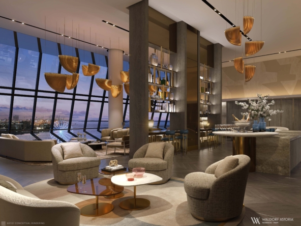 Waldorf Astoria Residences Miami - Residential Lounge